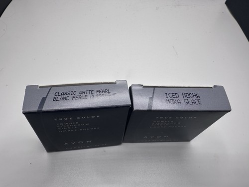 NOS Avon True Color Powder EyeShadow Single - Classic White Pearl; Iced Mocha - Bild 2 von 2