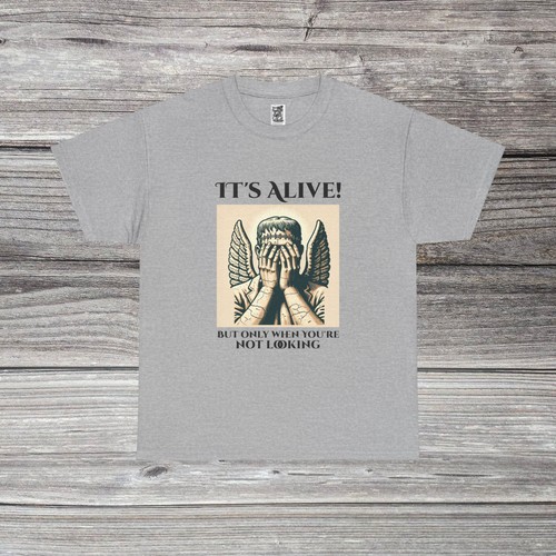 It's Alive! Weeping angel Halloween T-Shirt - Picture 14 of 25