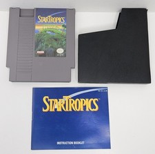 Startropics (NES, 1990) + Manual & Sleeve, Tested & Works Authentic Star Tropics