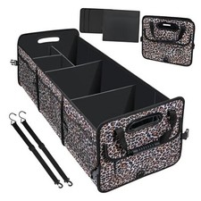 Leopard Print Trunk Organizer - 95L Large Capacity, Non-Slip Leopard print