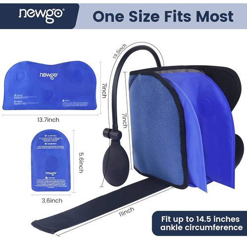 Newgo Ankle Ice Pack with Pump – Hot & Cold Therapy for Injuries & Pain Relief - Picture 5 of 7