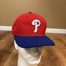 Vintage Philadelphia Phillies Snapback Hat 90s American Needle Wool MLB