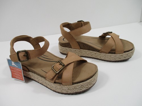 NEU Aetrex Paula Camel CP152 Espadrilles Plateau Damen Sandalen Größe 7,5-8 - Bild 3 von 6