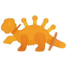 Bambeado Dibly Baby Teether Toy | Dino Natural Rubber Teether | BPA-Free Pacifie