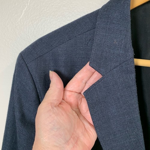 Calvin Klein Gr. L Regular Slim Fit Sport Mantel Blazer Jacke Navy Blau Business  - Bild 6 von 13