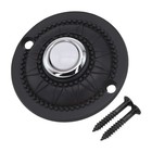 Home Front Door Replacement Round Iron Doorbell Push Button Wired-Lighted LED