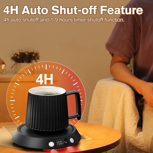Coffee Mug Warmer - 55W Electric Coffee Warmer for Desk 3 Temp Settings & 2-9... - Picture 4 of 6