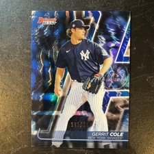 2020 Bowman's Best  GERRIT COLE  BLUE REFRACTOR #/150 YANKEES  