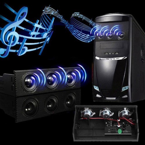 Speaker Stereo Surround Computer for Case Built-in Loudspeaker Floppy Drive Fron - Afbeelding 9 van 9