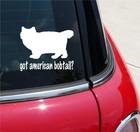 Got American Bobtail? Cat Graphic Decal Sticker Art Car Wall Decor