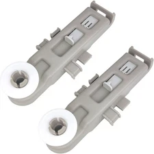 VIALU 2 PACK of W10888592 Dishwasher Dishrack Rollers Assembly for Whirlpool