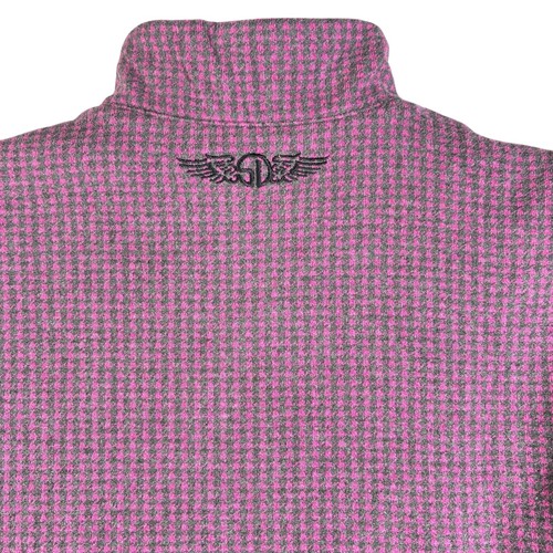 Straight Down Sweater Vest Mens Large Purple 1/4 Zip Cotton Sleeveless Golf Logo - Picture 6 of 17