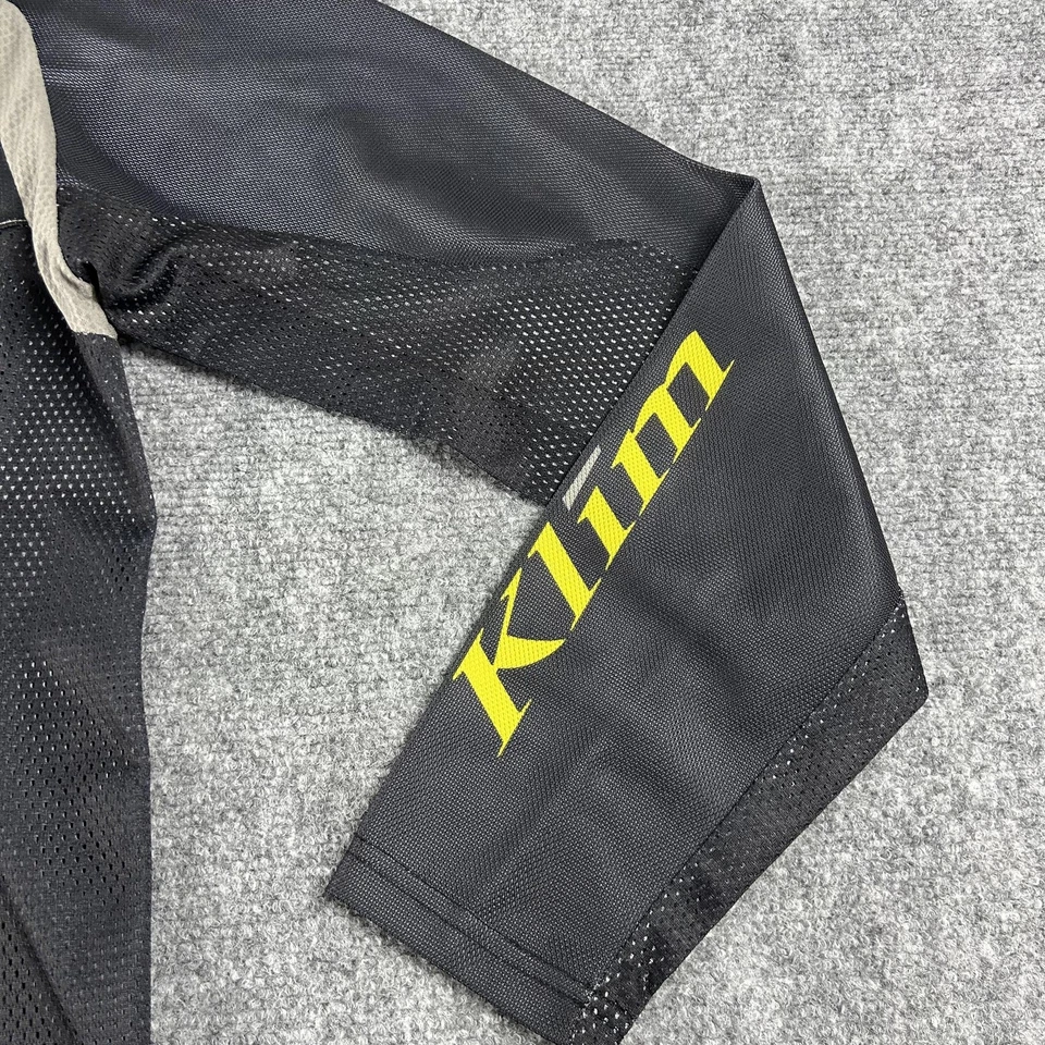 Klim Mojave Jersey Shirt Mens Medium Gray Black Yellow Offroad Motocross MX - Image 3 of 4