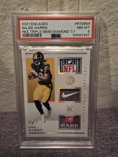 2021 Encased Najee Harris 3 Patch 1/1 Psa 8 (RC)
