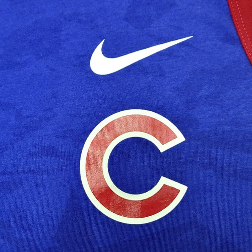 Nike Dri-Fit Chicago Cubs MLB blue sleeveless tank shirt Men's MEDIUM M Athletic - Picture 4 of 7