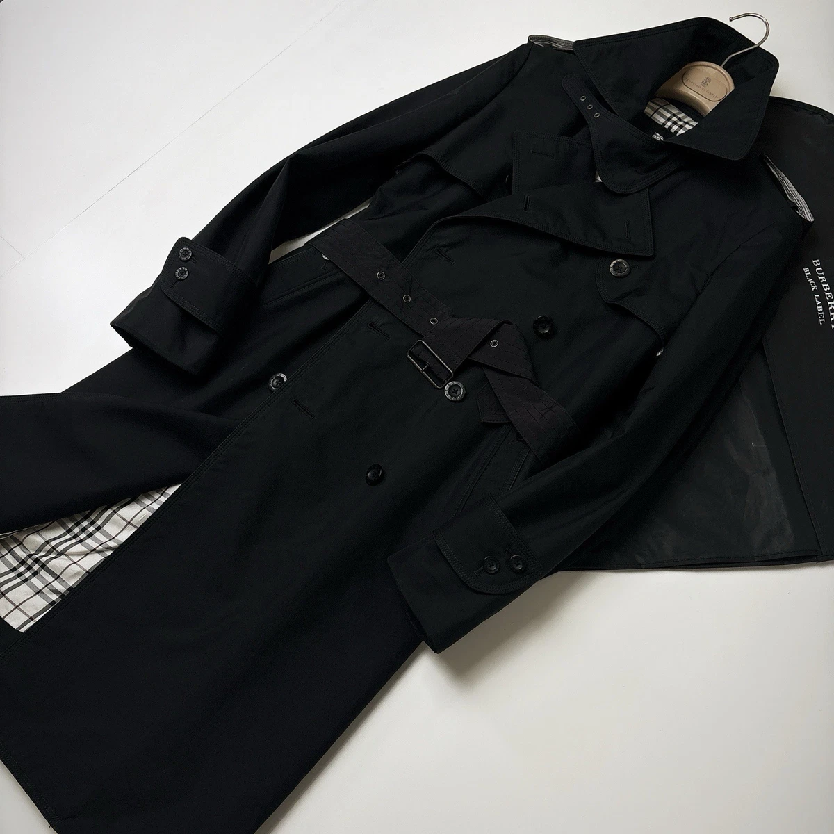 Burberry Black Trench Coats for Men for sale | eBay