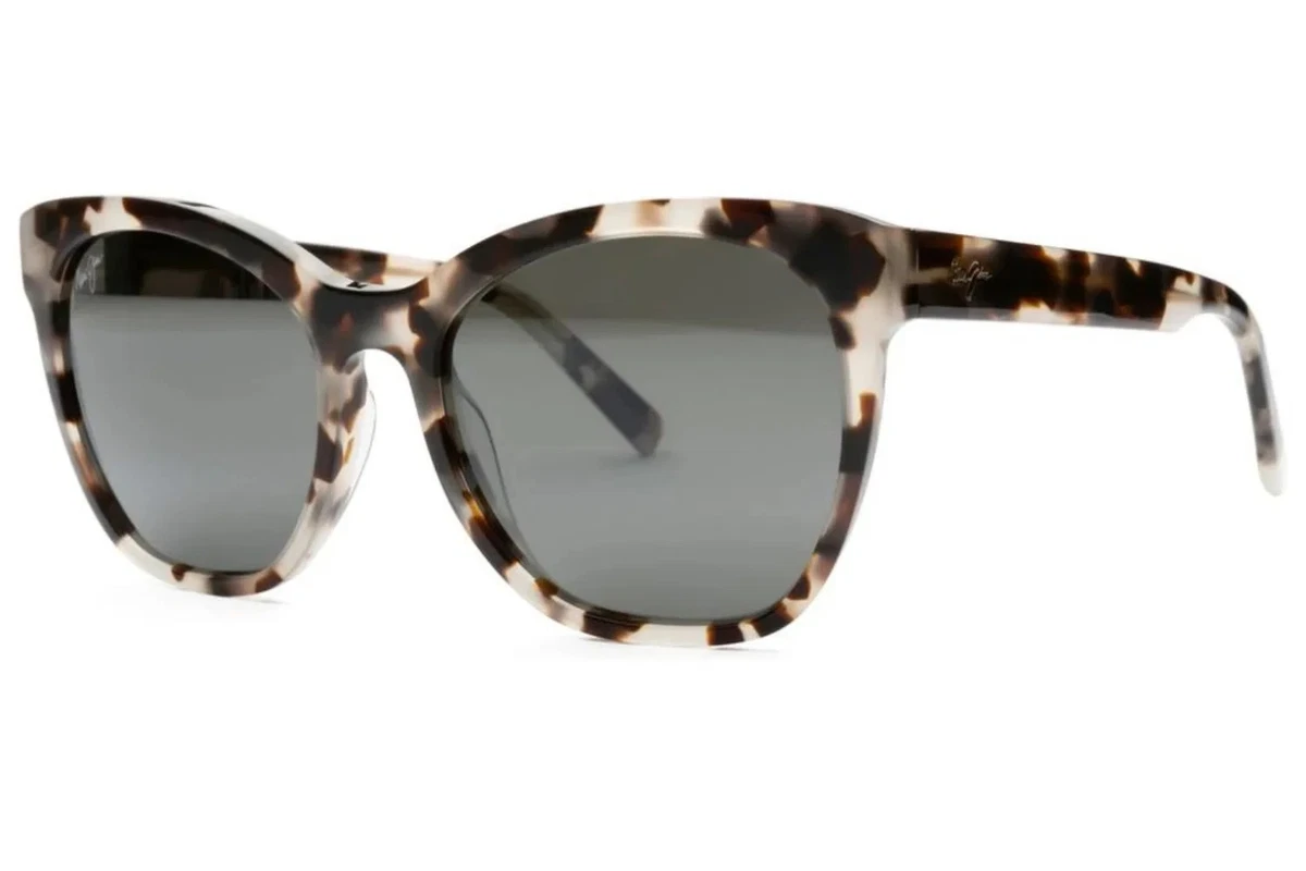 Maui Jim Women\'s Cat-Eye Sunglasses in White Tokyo Tortoise and Black Maui Jim Blossom GS892-02 Black w Tokyo Tortoise / Neutral  main image 4