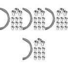 4 Sets Drahtseil mit Kabelklemmen Premiumspannungsdrahtseile U Bolzen