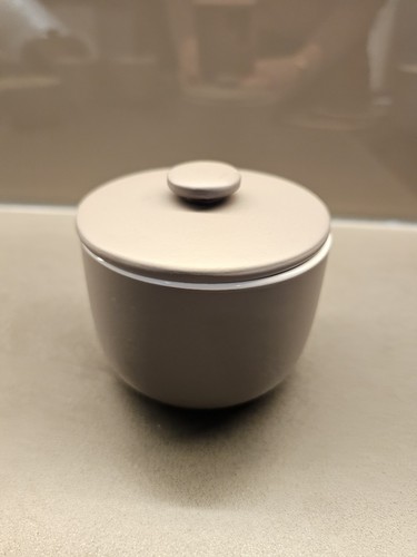 John Lewis Puritan Mocha Stoneware Sugar Pot Bowl With Lid