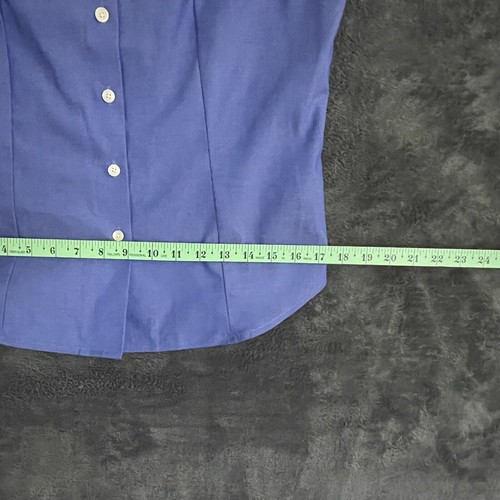 Jones New York Women's Blue Sleeveless Button Down Shirt SZ/Small - Picture 8 of 14