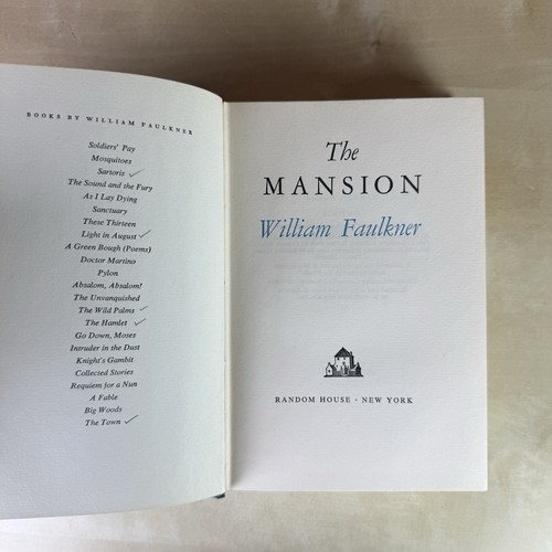 William Faulkner The Mansion 1959 HC/ DJ Erstausgabe Erstdruck - Bild 5 von 13