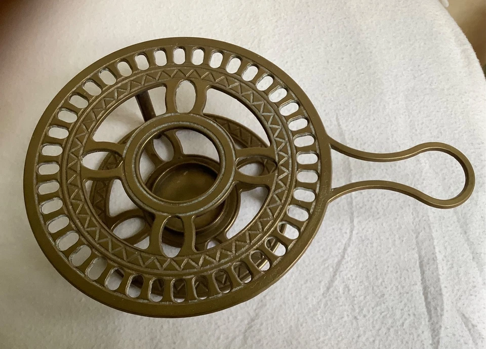 Schönes Vintage Messing Stövchen,Topf Untersetzer Messingguss - Bild 2 von 4