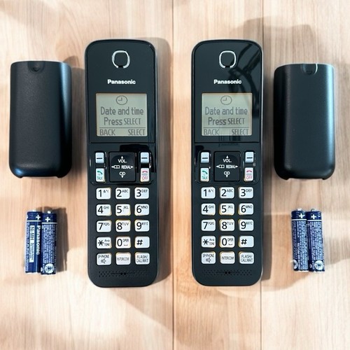 *Lot of 2* Panasonic KX-TGCA35 B Black Cordless Phone Accessory Handsets Only