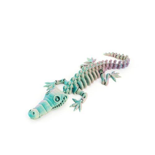 6 Colors Crocodile Desktop Ornaments Animal Simulation Model Children's Toy - Picture 15 of 15