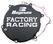 Boyesen Factory Black Clutch Cover for '03-07 Kawasaki KX125 (CC-11AB)