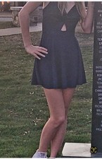 Blue Little Dress Glitter Windsor Homecoming / Formal / Sorority SIZE S