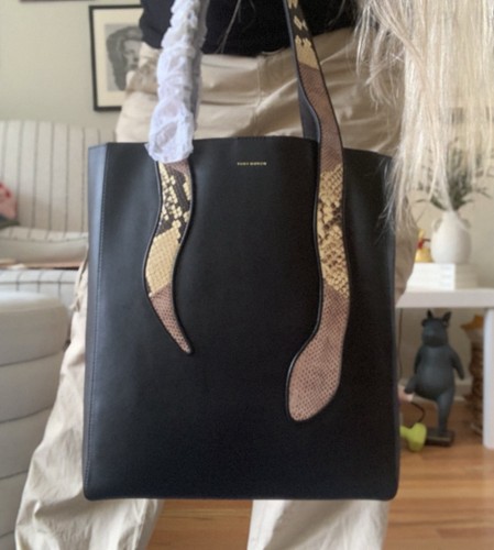 NWT TORY BURCH 2025 LARGE LEATHER SNAKE TOTE LTD. EDITION - Picture 6 of 11