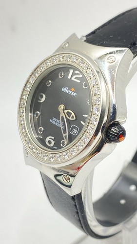 BEAUTIFUL Ladies DIVER 200M ALL STAINLESS STEEL ITALY WATCH "ELLESSE"works Great - Picture 6 of 24