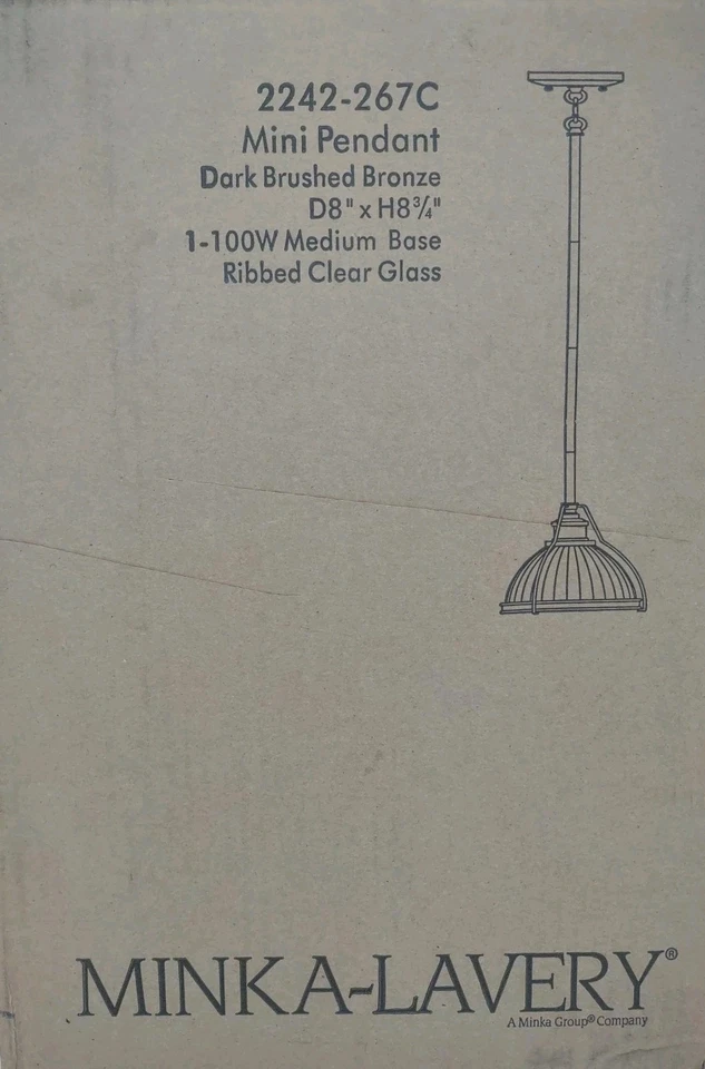 Minka Lavery 2242-267C 迷你吊坠圆顶灯 - 青铜 — 第 3/4 张图片