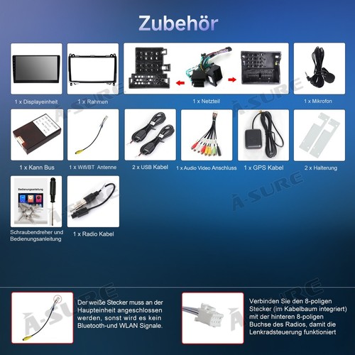 Für VW Crafter 2006-2016 Apple Carplay 4+64G Android 15 Autoradio GPS Navi WiFi - Bild 14 von 14