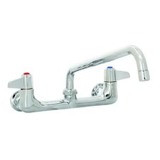 T&S Brass 5F-4WLX10 4" Wall Mount Mixing Faucet w/ 10" Swivel Spout