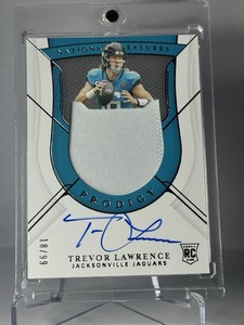 2021 NT Rookie Prodigy Patch Autographs Trevor Lawrence ON CARD /99