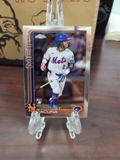 2025 Topps Chrome Baseball Luisangel Acuna Base Rookie RC #56 New York Mets