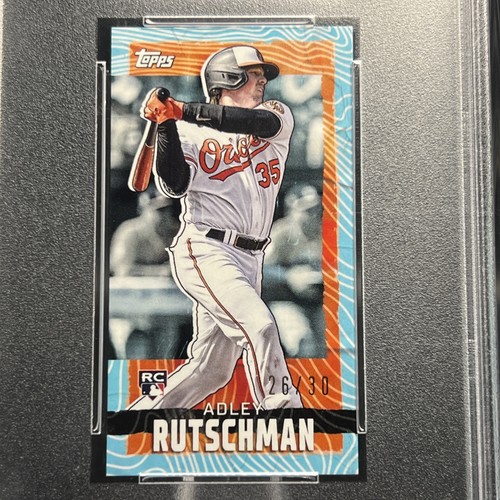 2023 ADLEY RUTSCHMAN Rookie Topps Rip Mini Riptide Parallel SP RC # /30 ORIOLES - Picture 3 of 7