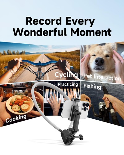 Neck Holder for Recording - POV/Vlog Holder, Hands Selfie Neck Mount Chest Vi... - Picture 2 of 9