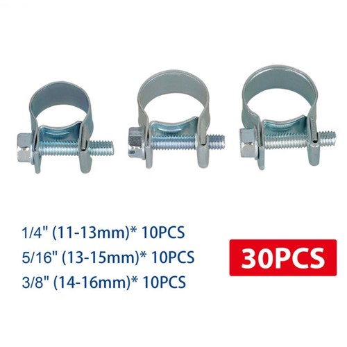 Hose Hose Clip Fuel Injection Gas Line Silver Accessories High quality - Picture 9 of 11