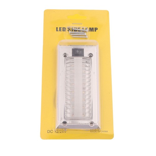 Bright Light Panel Car 12V-24V COB Truck Car Interior Blue Light Reading Lamp - Afbeelding 12 van 12