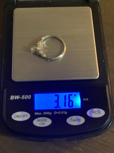 Vintage 18ct White Gold Diamond Engagement Ring 0.25 Natural Cut Diamond Estate - Picture 15 of 17