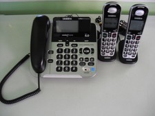 Uniden DECT 6.0 Corded/Cordless Phone System w/ 2 Handsets  Digital Answering