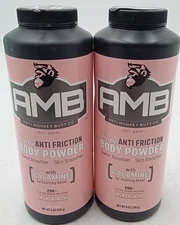 Anti Monkey Butt Lady Anti-Friction Powder Calamine 8oz Talc free Absorber 2Pac