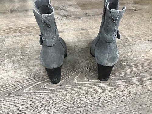 Koolaburra by Ugg Womens Size 7 Samiah Stacked Suede Heel Boots Booties 1105866 - Picture 3 of 12