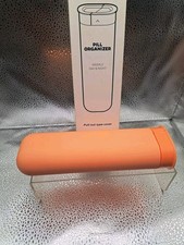 Daily Pill Organizer Stylish  Compact Medication Pill Case Pill Container...