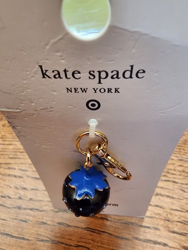 Kate Spade New York x Target - blaue Erdbeere Taschenanhänger Schlüsselanhänger - Neu mit Etikett - Bild 2 von 2