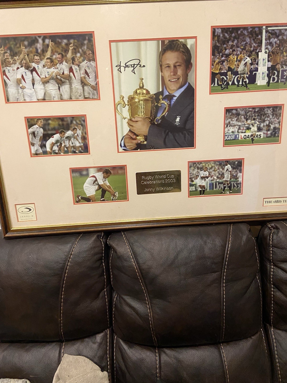 2003 Jonny Wilkinson Signed Framed Limited Edition With Certificate