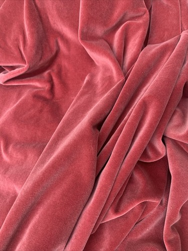 Vintage Cotton Velvet Curtains, HUGE, Dark Raspberry Pink, 140" W x 86 " L - Imagen 23 de 23
