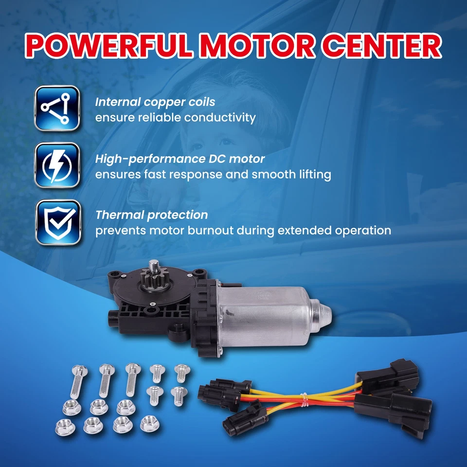 Motor elevador de ventana eléctrico para Chevrolet C/K Express Corvette GMC Buick Cadillac Foto 3 de 4